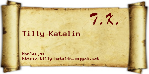 Tilly Katalin névjegykártya