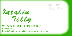 katalin tilly business card